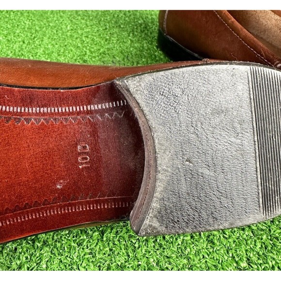 CLAYBROOKE Men's Sz 10.5 D  Brown Leather Basket Weave with Tassels.‎ - Picture 9 of 9